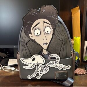 Lounged Tim Burton Corpse Bride Victoria and Scraps Mini Backpack NWT